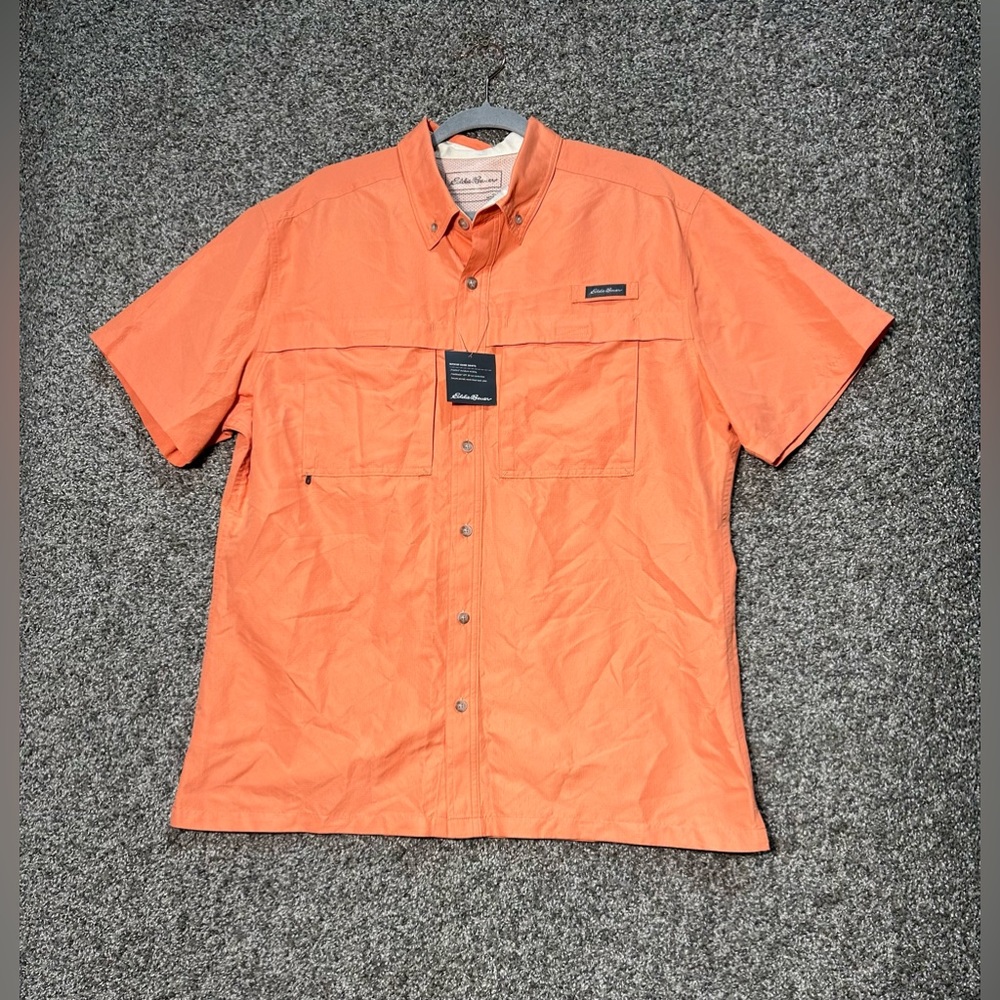 NWT Eddie Bauer Men's Ripstop Guide Short-Sleeve Shirt Size Large - Picture 4 of 7